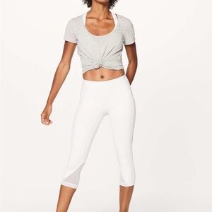 Lululemon Sweat Your Heart Out Crop Leggings size 6